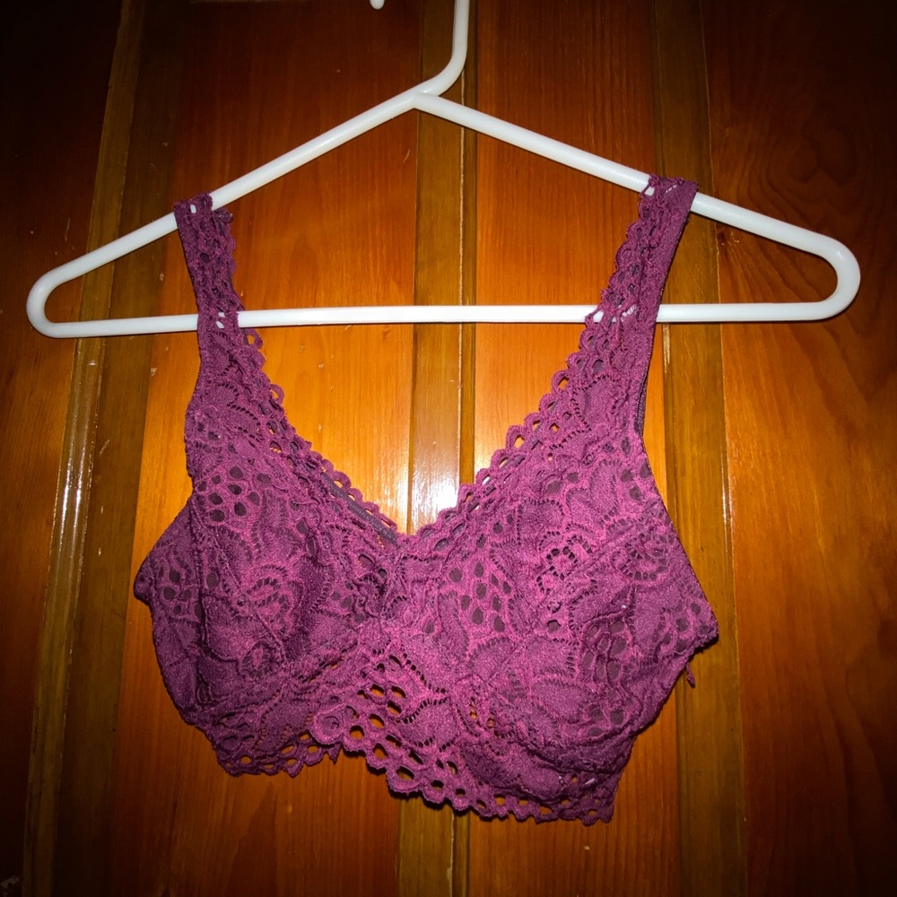 Berry colored lace bralette!